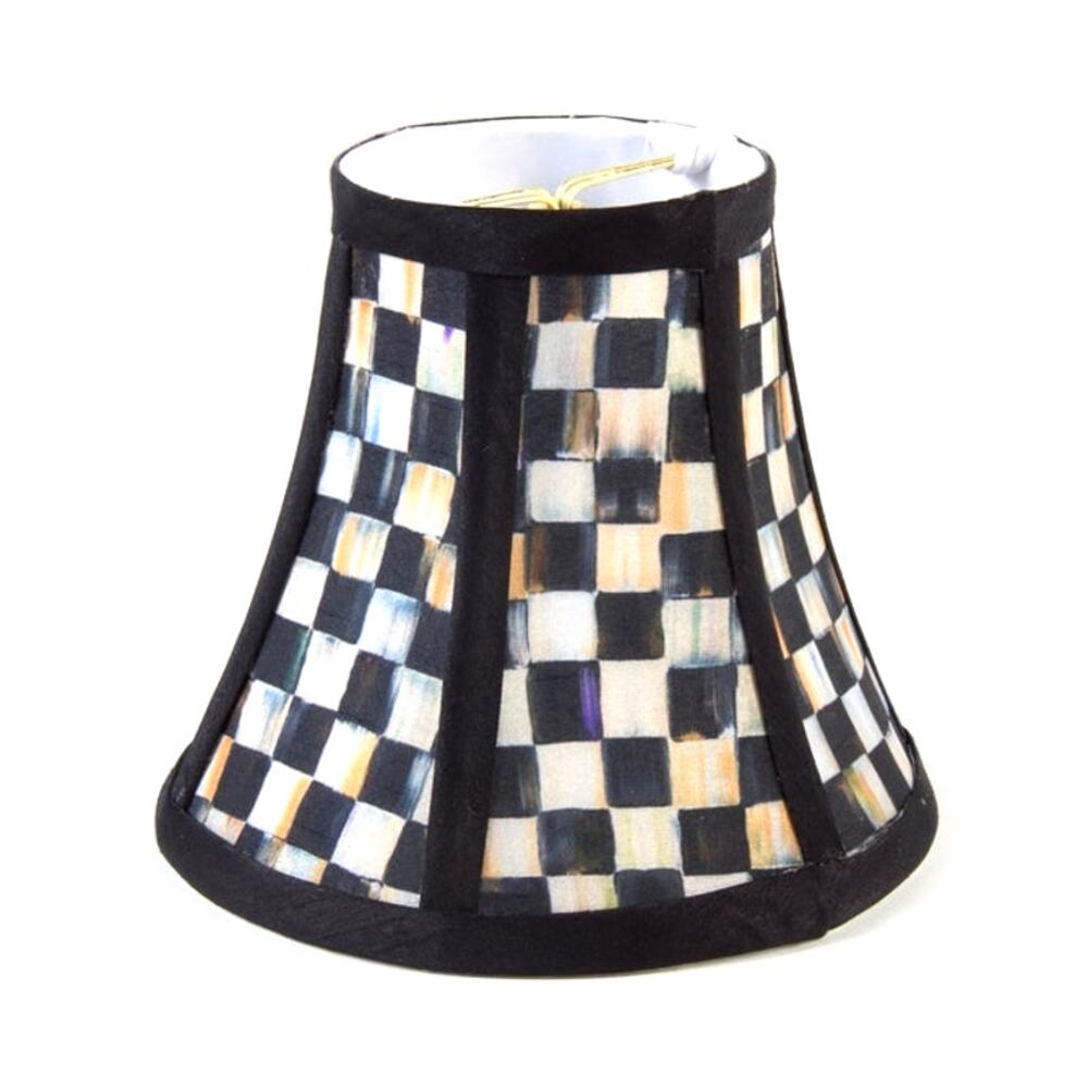 NEW MacKenzie-Childs Courtly Check Chandelier Silk Lamp Shade